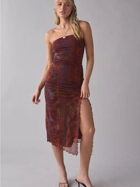 sheer mesh dress beach cover up Sara Mesh Cover-Up Dress in Champagne